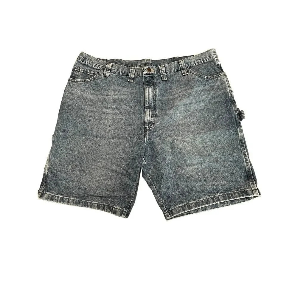 Wrangler Men's 44 Carpenter Blue Jean Relaxed‎ Fit 5 Pocket Denim Shorts